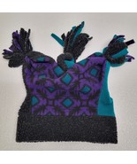 Mattie Bs Colorado Originals Black Blue Purple Fleece Jester Winter Hat - $622.42 MXN