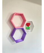 Honeycomb Wall Shelve | Modern Hexagon Floating Shelves for Home Decor |... - $49.99