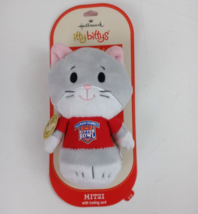 Hallmark Itty Bitty Kitten Bowl Limited Edition Mitzi On Trading Card 4.5&quot; - £8.56 GBP