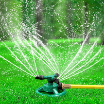 Garden Sprinkler, Adjustable 360 Degree Rotation Lawn Sprinkler, Large A... - $18.39 CAD