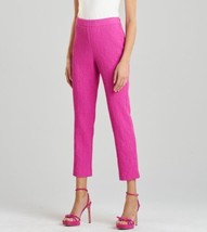 Josie Natori Cropped Cotton Rayon Skinny Pants Hot Pink, Size 4 Nwt $350 - £70.41 GBP