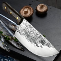 Hand forged Chinese Cleaver Chef Kitchen Knife Butcher Home Cooking Tool - £27.91 GBP