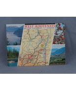 Vintage Postcard - West Kootenay Map Attractions - Traveltime - $20.50 CAD