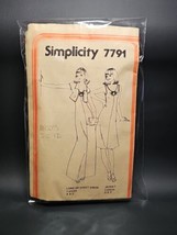 Vintage 1976 Simplicity Sewing Pattern 7791 Misses 12 Jiffy Knit Pullove... - $18.80