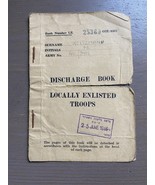 Palestine Document Discharge Book Locally Enlisted Troops 1946 - $25.59 CAD