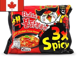 Samyang 3X Spicy Hot Chicken Flavor Ramen_Korean Spicy Noodle (140g) - £10.82 GBP