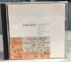 James Taylor Greatest Hits CD + 1994 Ticket Stub St. Louis Missouri Riverport - £18.12 GBP