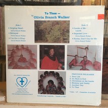 [SOUL/GOSPEL]~SEALED LP~OLIVIA BRANCH WALKER~To Thee~[Original S.O.L.N.A... - £15.78 GBP
