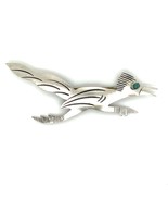Vintage Sterling Silver Handmade Native American Zuni Roadrunner Bird Br... - $66.53 CAD