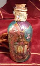 Lantern Glow Splendor New Handpainted Small Glass Jar Trinkets Vase  Gif... - $10.65