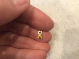 Origami Owl Charm (New) Awareness Ribbon - Yellow - Support Our Troops - $7.35