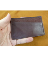 (EL1-4) chestnut brown Stingray Leather hide SKIN Hide card holder walle... - £16.89 GBP