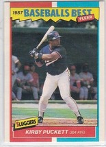 G) 1987 Fleer Baseball&#39;s Best Trading Card - Kirby Puckett #31 of 44 - £1.57 GBP