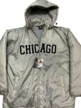 Hip Hop Iced Out Clothing Co Streetwear Jacket - Size L, Chicago Spellout, Urban - £16.80 GBP