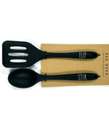 Mini Spoon &amp; Slotted Spatula Flip &amp; Stir Silicone Rae Dunn Kitchen Set NIP - €8,57 EUR