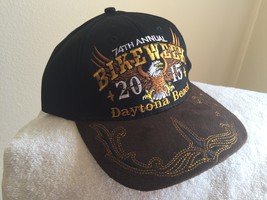 2015 Daytona Beach Bike Week men&#39;s new black ball cap w/tags - £14.33 GBP