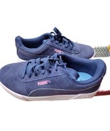 Puma Womens Carina Platform Blue Casual Shoes Sneakers Size 8 - £19.44 GBP