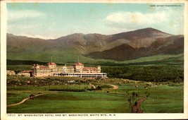 Mount Mt Washington Hotel &amp; Mt Washington NH New Hampshire-Vintage Postcard bk47 - £3.13 GBP