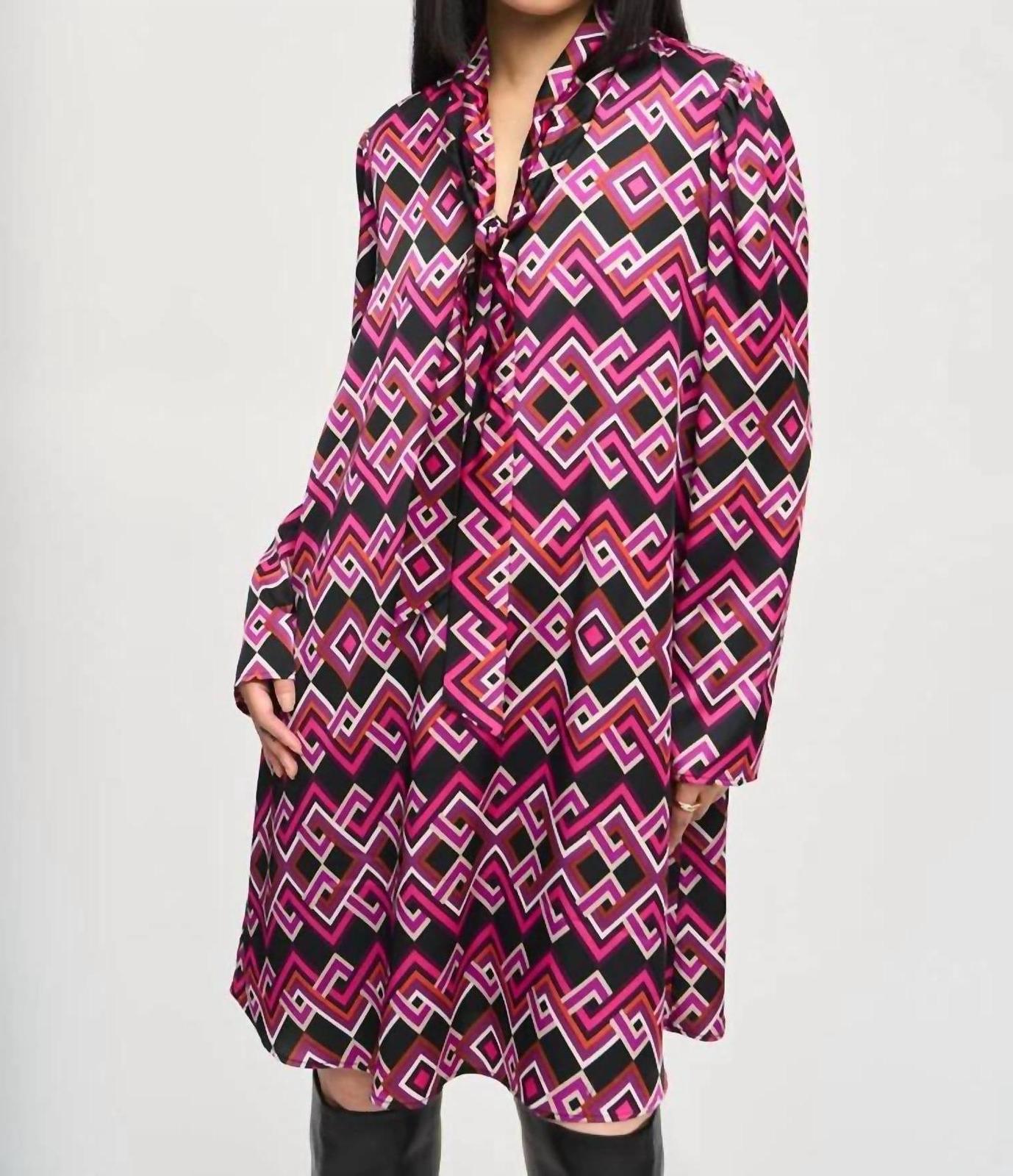 Joseph Ribkoff Satin A-Line Dress Size 16 - $100.98