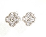 1/2&quot; Women&#39;s Earrings .925 Silver 385992 - $89.00