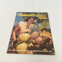 Hawaii&#39;s flower plants fruit vintage booklet travel souvenir movie photo prop - £16.03 GBP