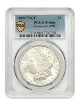 1880/79-CC $1 PCGS MS66 (Reverse of 1878) - £4,914.93 GBP