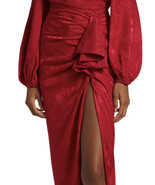 Sylvia Tcherassi Crimson Red maxi Skirt Sz M - £234.57 GBP