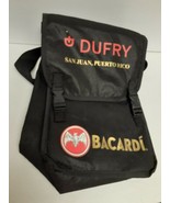 Dufry Bacardi Black Messenger Bag Tote Wine Liquor Bottle Carrier - £15.75 GBP