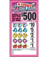 New 1 box of Pull Tickets - Seal Cards- 4 Corner Diamond 770 count - $99.00
