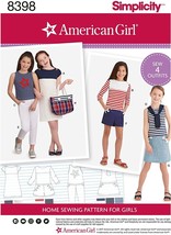Simplicity Sewing Pattern 8398 American Girl Childs Dress Top Pants Size 3-8 - £7.16 GBP