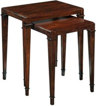 Nesting Tables, Rectangle, French Mid Century Modern, Brown Black Mahogany - £974.41 GBP