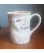 Rainbow Unicorn Mug Today Will Be Magical Coffee Cup Our Name Is Mud - £9.94 GBP