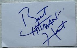 Bret &quot;Hitman&quot; Hart Autographed Signed 3x5 Index Card - $35.00