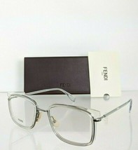 Brand New Authentic Fendi Eyeglasses FF 0385 900 53mm Clear &amp; Gold Frame... - £110.39 GBP