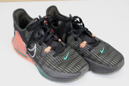 Nike Le Bron Witness Mens Athletic Sneakers Size Us 8.5 Black &amp; Orange / Green - £24.93 GBP