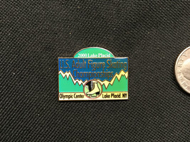 2000 Us Adult Figure Skating Championships Lake Placid Olympics Center Pin - £14.86 GBP