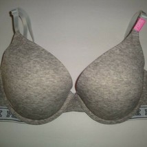 New Victoria&#39;s Secret &quot;Pink&quot; Everywhere Push Up Bra Heather Gray Size 32DD - £31.13 GBP