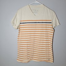 American Eagle Womens Shirt Small Short Sleeve V Neck Striped - $11.92