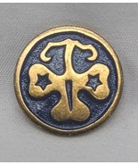 Vintage 1980s Girl Scouts Blue Lapel Clover Pin 3/4&quot; - $167.53 MXN
