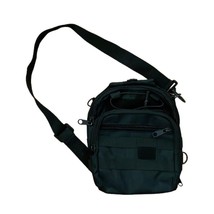 Police Force Tactical Black Concealed Carry Backpack Sling Bag 10x9x3 - £15.81 GBP