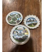 Vintage Souvenir Plate Wall Decor (DC, Mackinac Island, Gettysburg) 4” F... - $23.23 CAD