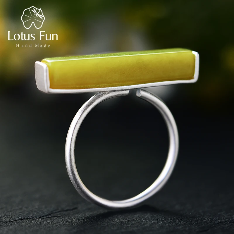 Real 925 Sterling Silver Natural Stone Handmade Fine Jewelry Adjustable Ring Min - £28.13 GBP