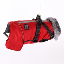 Pet Dog Winter Waterproof Jacket With Harness Small Dog Warm Clothes French  Ref - £58.89 GBP