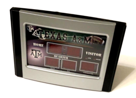 Texas A&amp;M Aggies NCAA Team Sports America Scoreboard Alarm Desk Clock Ba... - $31.56