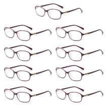 9 PK Womens Blue Light Blocking Reading Glasses Readers for Computer Pap... - $19.29