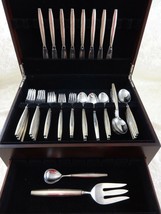 Jade by Contempra House Towle Sterling Silver Flatware Set 42 Pieces Modernism - £1,869.71 GBP