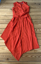 asos NWT women’s sleeveless Asymmetrical Hem dress Size 2 red s3 - £21.33 GBP