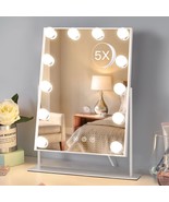 HIEEY Hollywood Vanity Mirror with 12 Dimmable Bulbs Lights Three Color  - $1,311.23 MXN