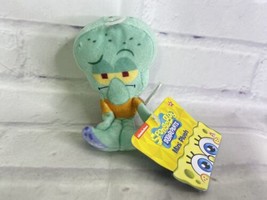 Nickelodeon Spongebob Squarepants Squidward Mini Plush Keychain Clip On Toy NEW - £10.85 GBP