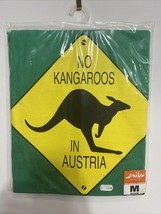 No Kangaroos in Austria Men&#39;s T Shirt Medium B&amp;C Collection Smile Produc... - $16.65